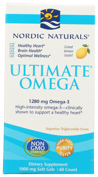 NORDIC NATURALS: Omega Ultimate Lemon, 60 sg