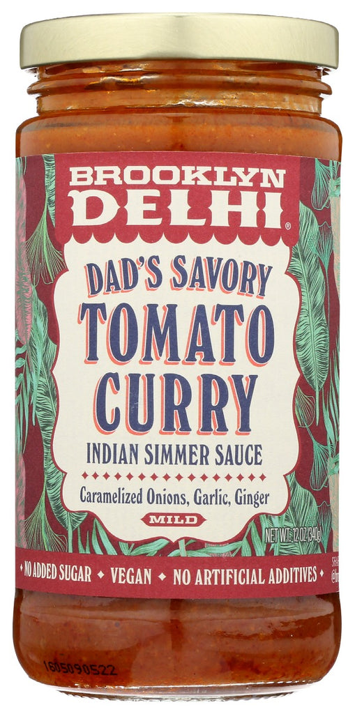 BROOKLYN DELHI: Sauce Simmer Tmto Curry, 12 oz