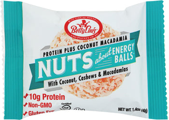 BETTY LOUS: Balls Coconut Macadamia, 1.4 oz