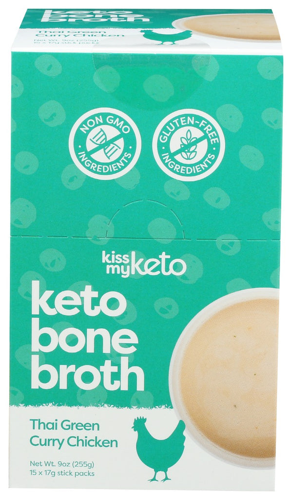 KISS MY KETO: Bone Broth Thai Curry Chk 15Ct, 10.05 oz