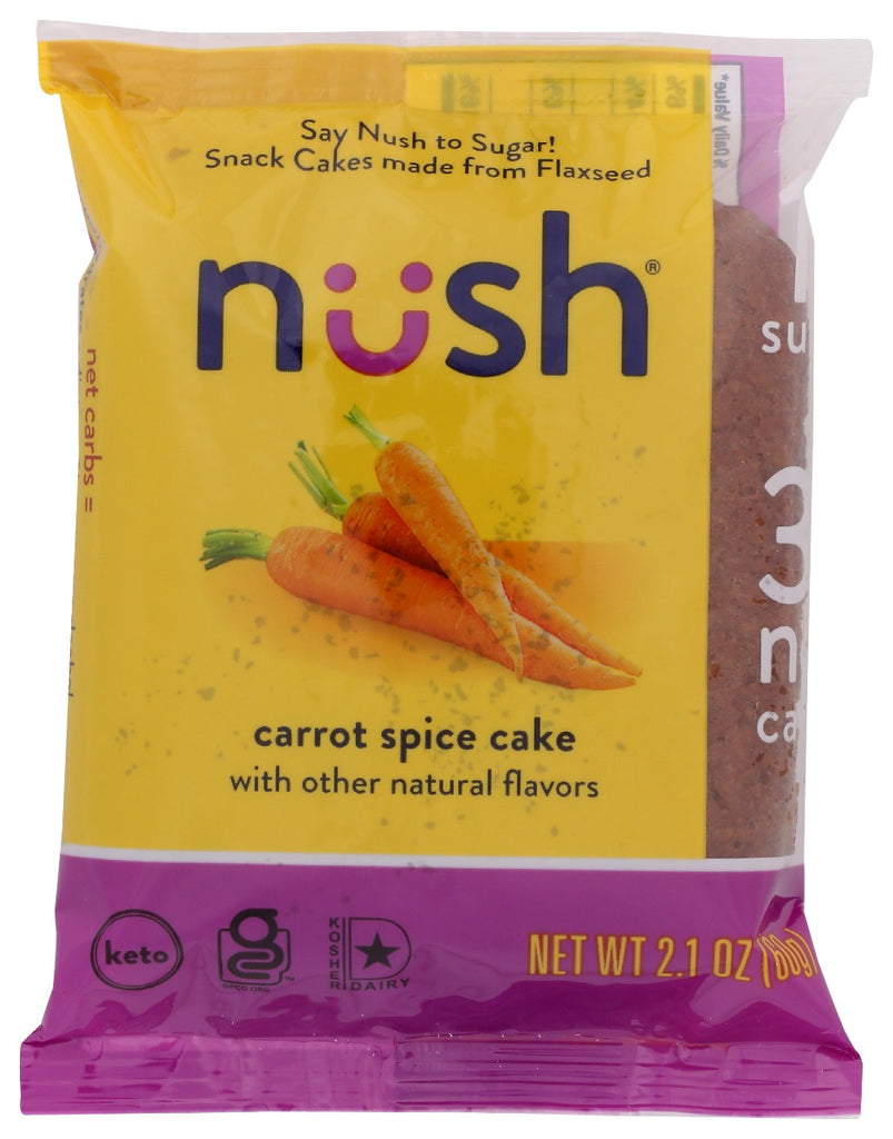 NUSH: Cake Slice Carrot Spice, 2.1 oz