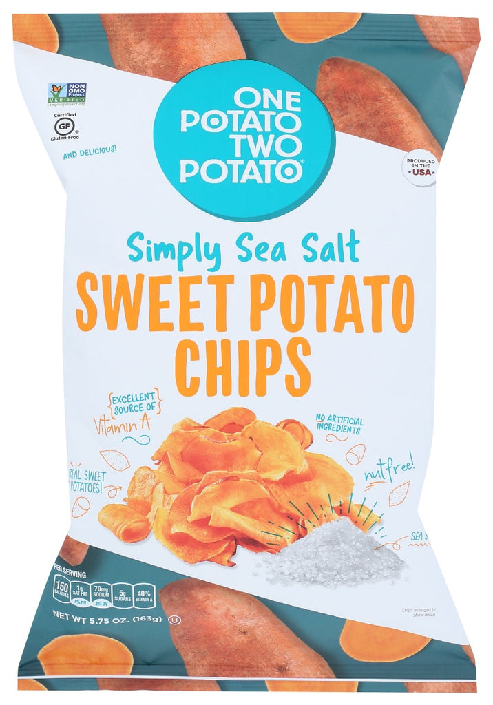 ONE POTATO TWO POTATO: Chip Swt Ptato Sea Salt, 5.75 oz