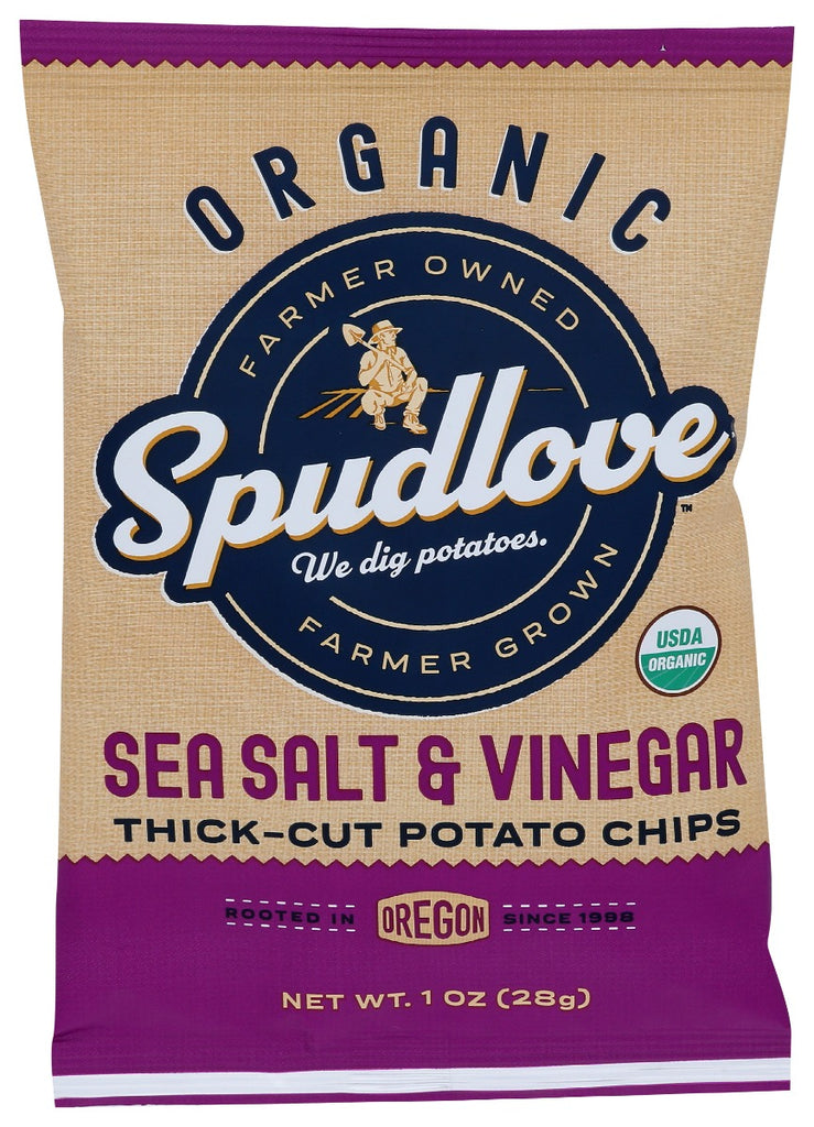 SPUDLOVE: Chips Thck Cut Sslt Vngr, 1 oz