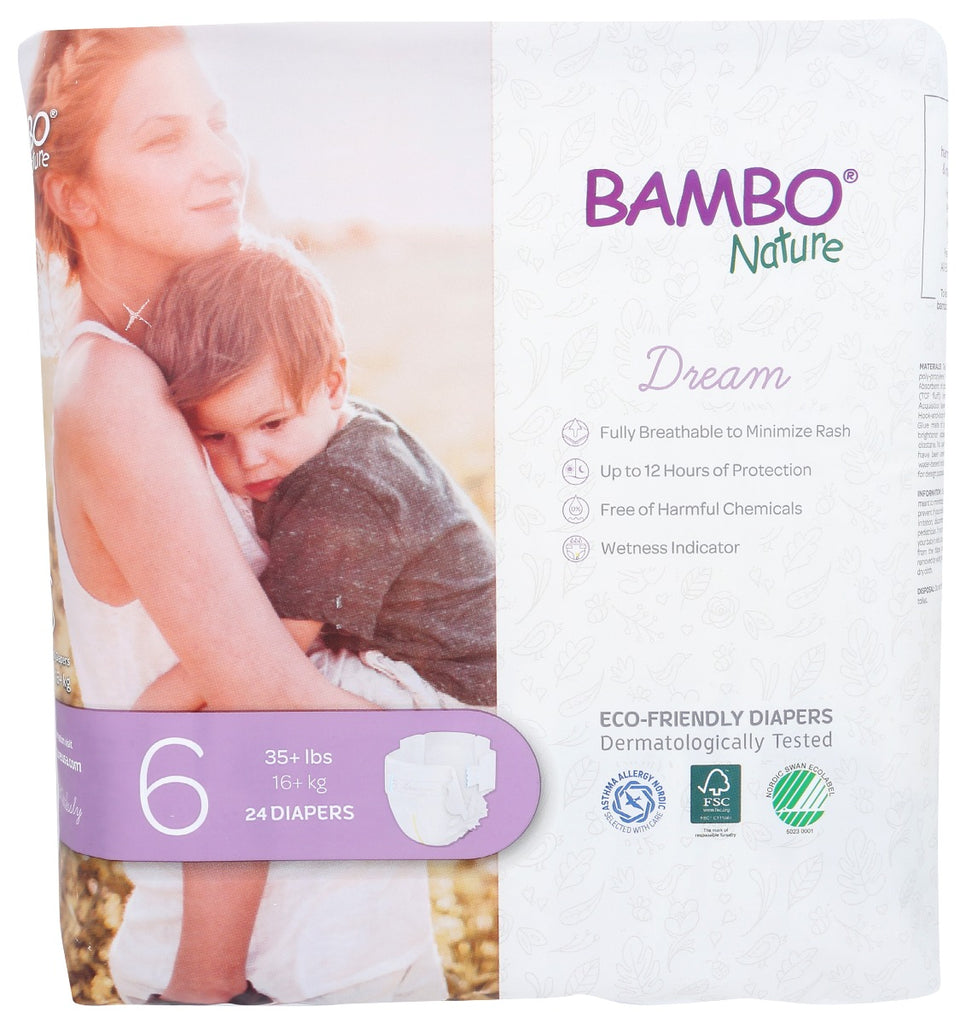 BAMBO NATURE: Diapers Baby Size 6, 24 pk