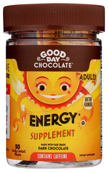 GOOD DAY CHOCOLATE: Energy Supplement, 50 pc