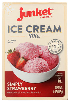 JUNKET: Ice Crm Smply Strwbry Mix, 4 oz