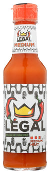 LEGAL HOT SAUCE: Sauce Medium Single, 5 fo