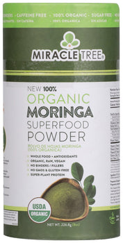 MIRACLE TREE: Tea Moringa Powder Canister, 8 oz