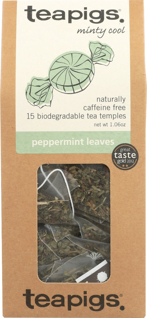 TEAPIGS: Tea Pepprmnt Leaves, 15 ea