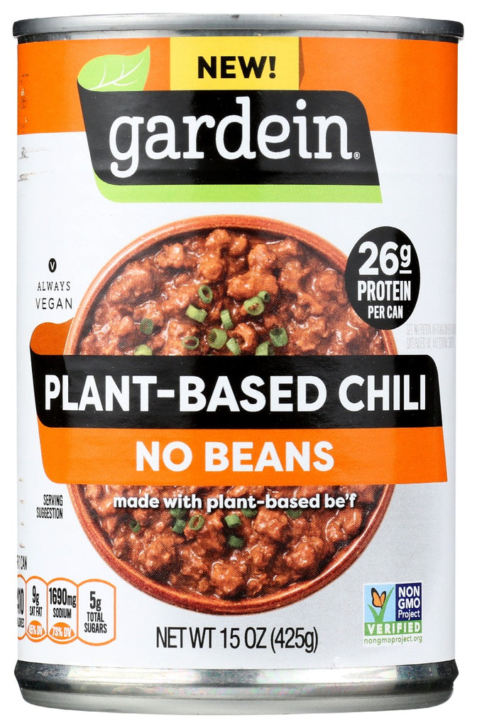 GARDEIN: Chili Veg No Beans, 15 oz