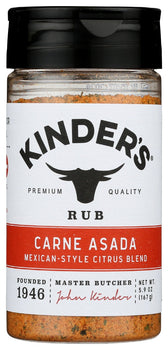 KINDERS: Seasoning Carne Asada, 5.9 oz