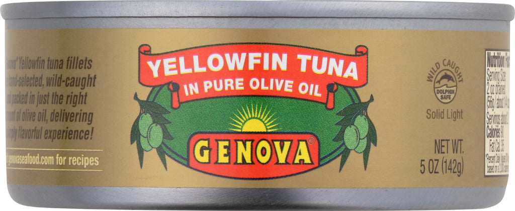 GENOVA: Tonno Solid Lt Tuna Oil, 5 oz