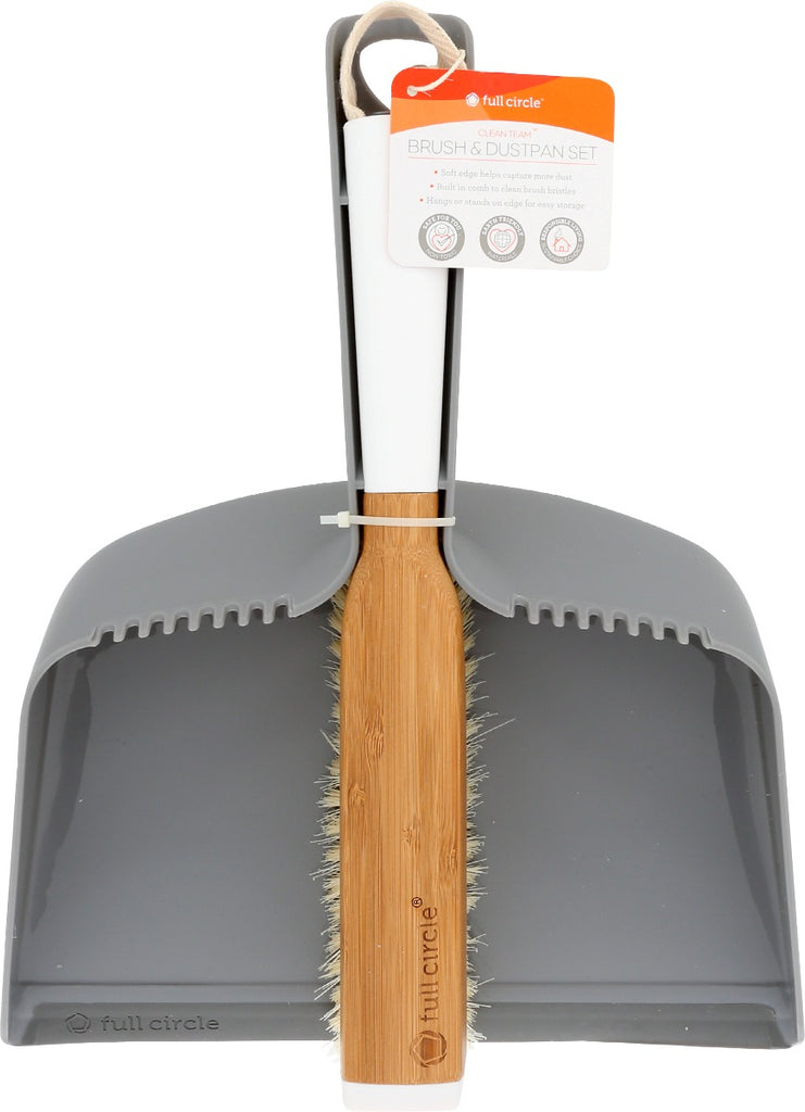 FULL CIRCLE HOME: Brush Dustpan Set White, 1 ea