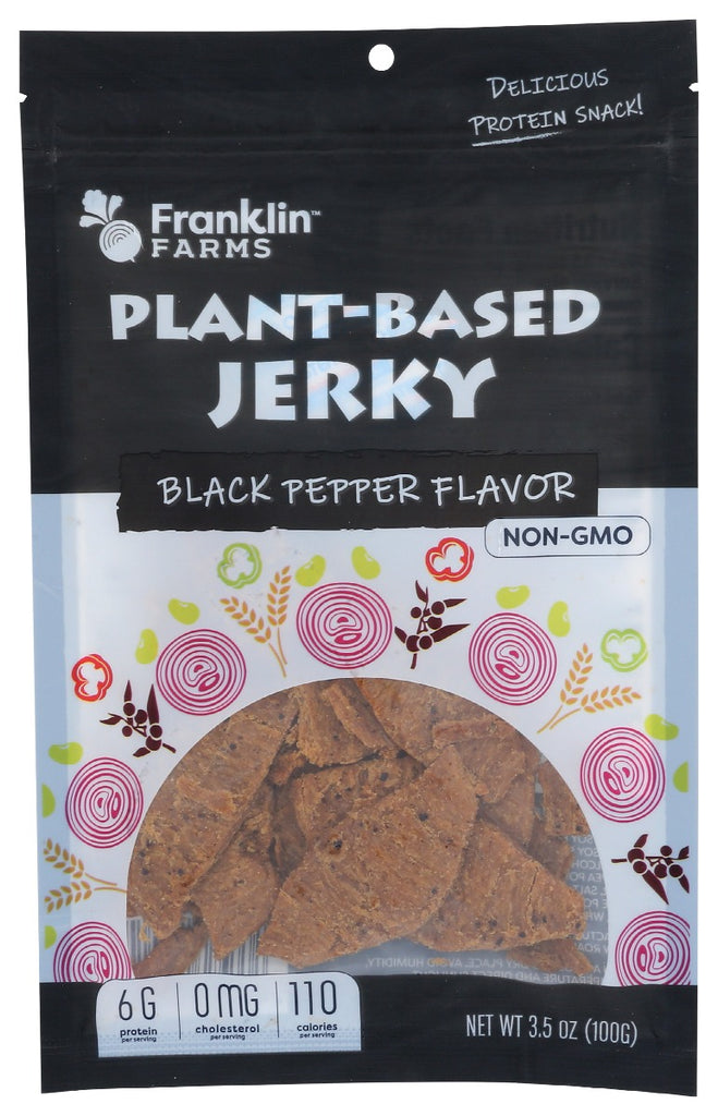 FRANKLIN FARMS: Jerky Plntbsd Blk Pepper, 3.5 oz