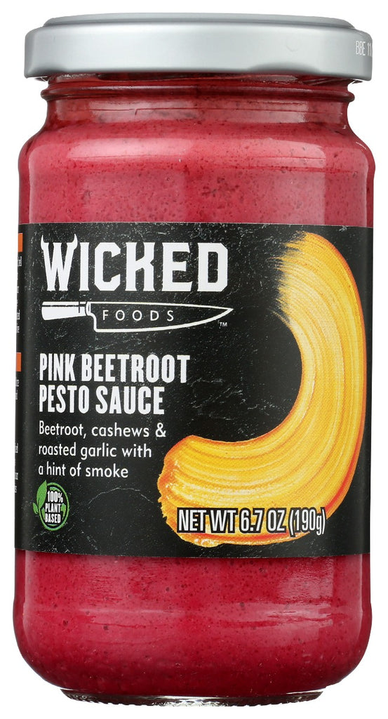 WICKED: Sauce Pesto Pink Beetroot, 6.7 oz