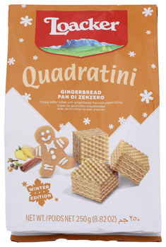 LOACKER: Wafer Gingrbrd Quad Hol, 8.82 oz