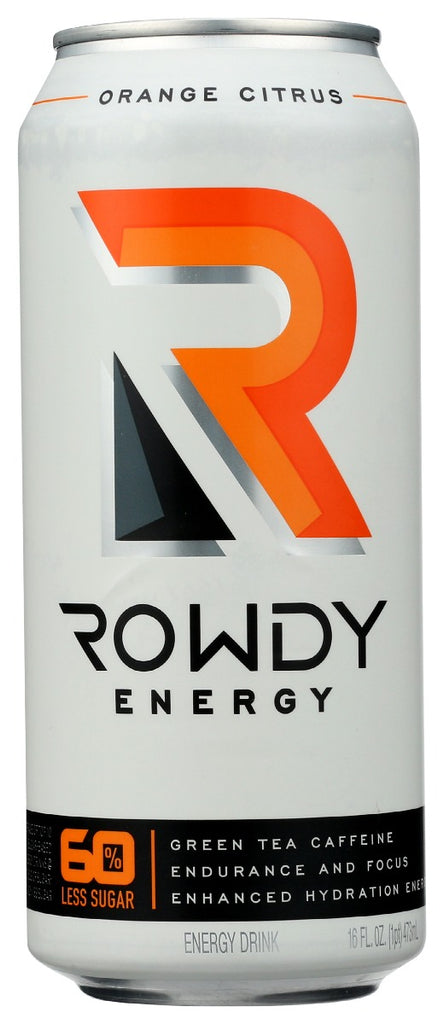 ROWDY ENERGY: Drink Energy Orange Citru, 16 fo