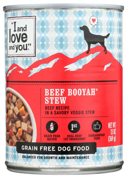 I&LOVE&YOU: Dog Food Can Beef Booyah Stew, 13 oz