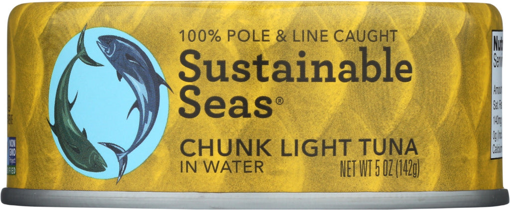 SUSTAINABLE SEAS: Tuna Lt Chunk In Water, 5 oz