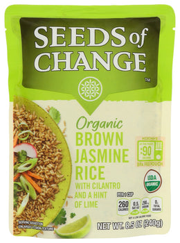 SEEDS OF CHANGE: Rice Jsmn Brw Cilntro Org, 8.5 oz