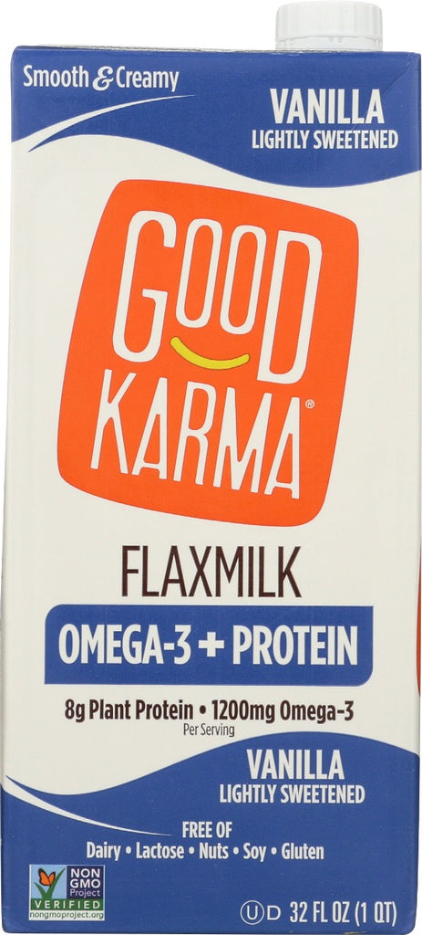 GOOD KARMA: Flax Milk Prtn Van, 32 fo