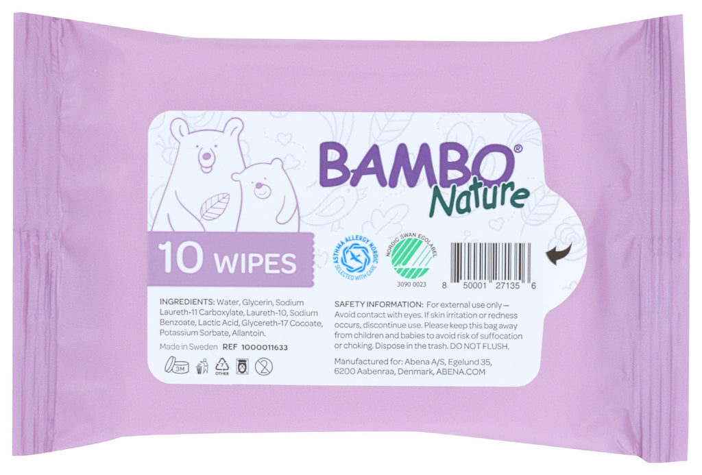 BAMBO NATURE: Wipe Wet Tidy Bottom, 10 pk