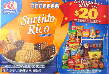 GAMESA: Surtido Rico Cookie, 15.43 oz