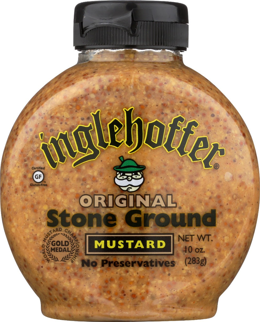 INGLEHOFFER: Mustard Sqz Stone Grnd, 10 oz