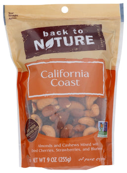 BACK TO NATURE: Nut Calif Coast Blend, 9 oz