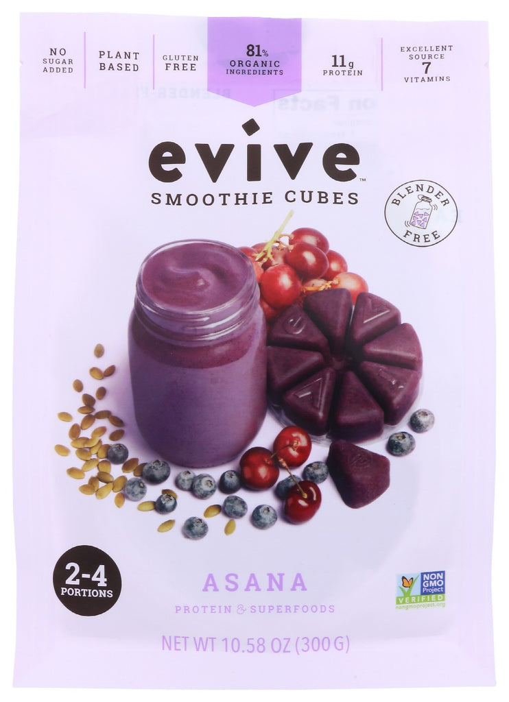 EVIVE SMOOTHIE CUBES: Cube Plnt Bsd Asana Smthe, 10.58 oz