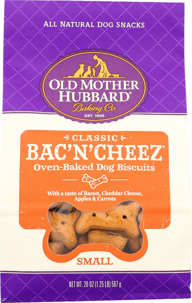 OLD MOTHER HUBBARD: Treat Dog Bac N Chese Sm, 20 oz