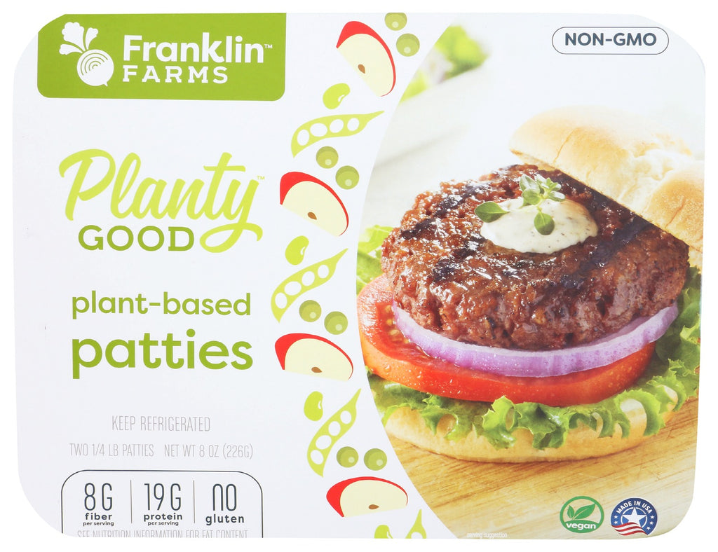 FRANKLIN FARMS: Burger Patties Plant Base, 8 oz