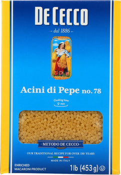 DE CECCO: Pasta Ancini Di Pepe, 16 oz