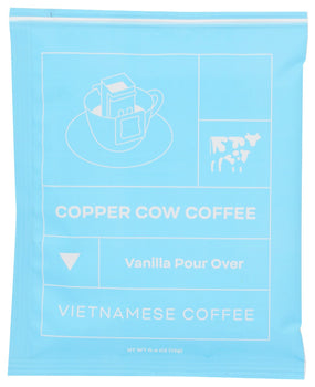 COPPER COW COFFEE: Coffee Pourover Vanilla, 7.4 oz