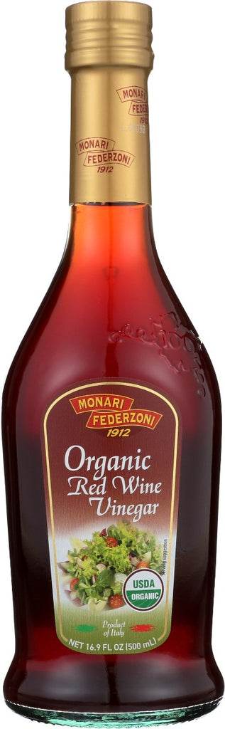 MONARI: Vinegar Red Wine Org, 16.9 oz