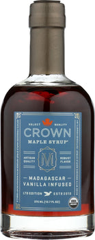 CROWN MAPLE: Syrup Maple Vanilla Infsd, 12.7 fo