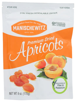 MANISCHEWITZ: Fruit Drd Apricot, 6 oz