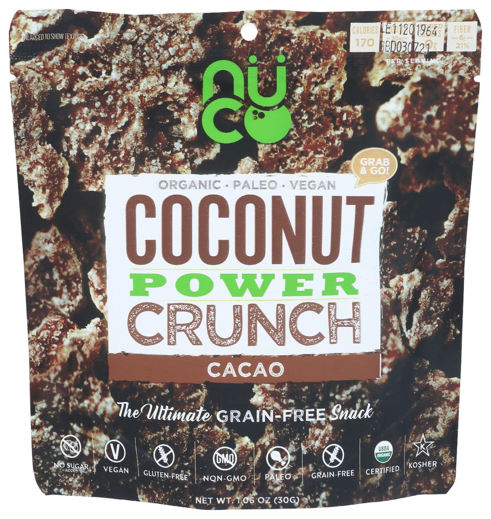 NUCO: Snack Ccnut Crunch Cacao, 30 gm