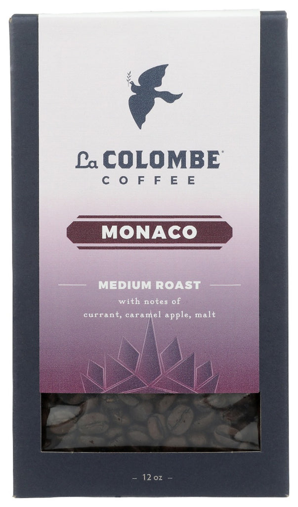 LA COLOMBE: Coffee Whl Bean Monaco, 12 oz