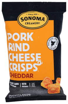 SONOMA CHEESE: Pork Rind Cheddar Crisp, 2.4 oz