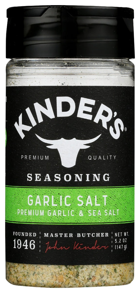 KINDERS: Seasoning Garlic Salt, 5.2 oz