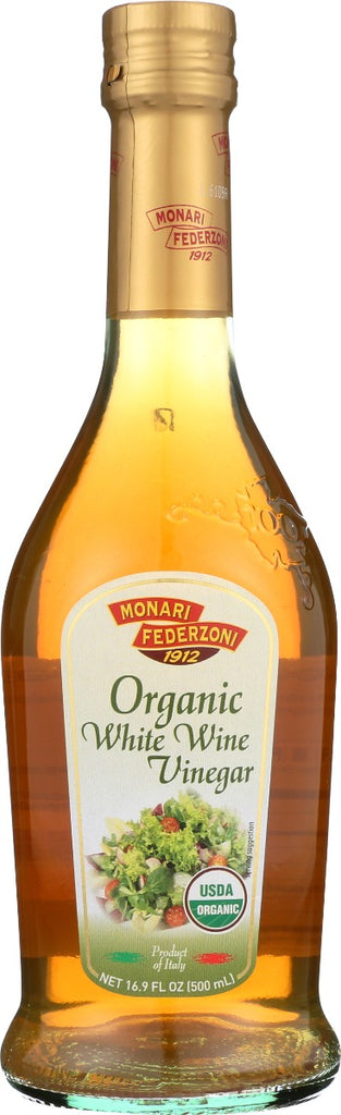 MONARI: Vinegar White Wine Org, 16.9 oz