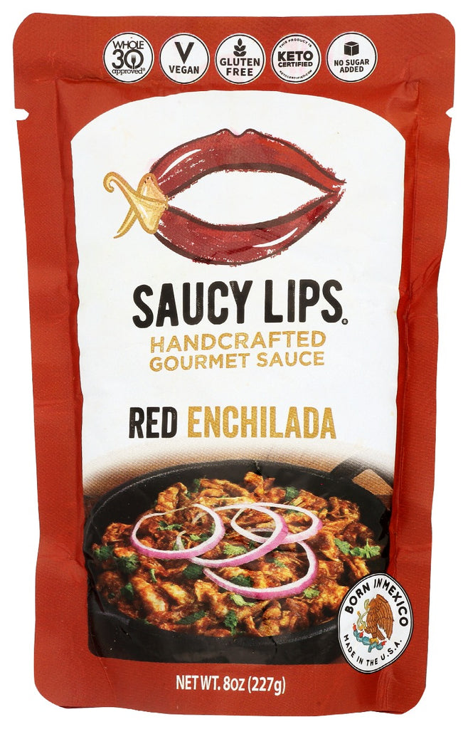 SAUCY LIPS: Sauce Red Enchilada, 8 oz