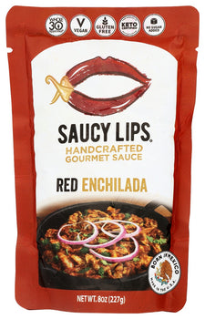 SAUCY LIPS: Sauce Red Enchilada, 8 oz