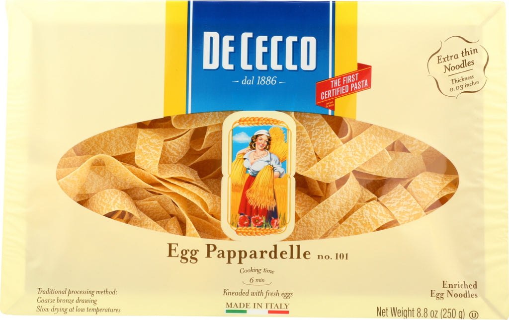 DE CECCO: Pasta Egg Pappardelle, 8.8 oz