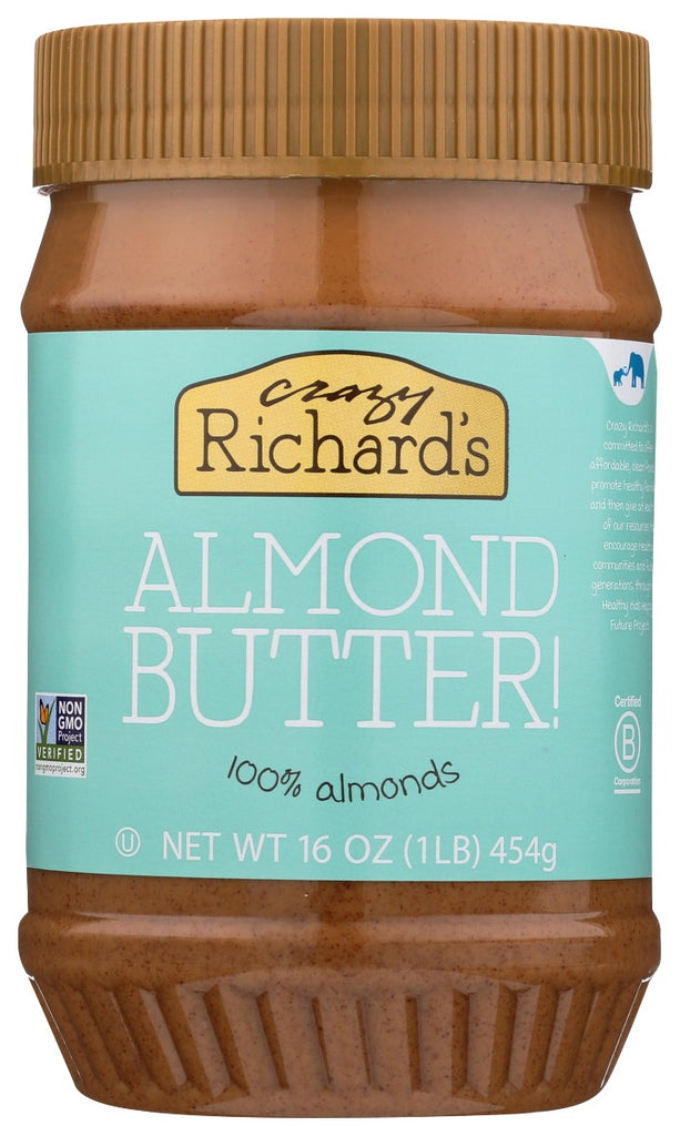 CRAZY RICHARD: Almond Butter, 16 oz