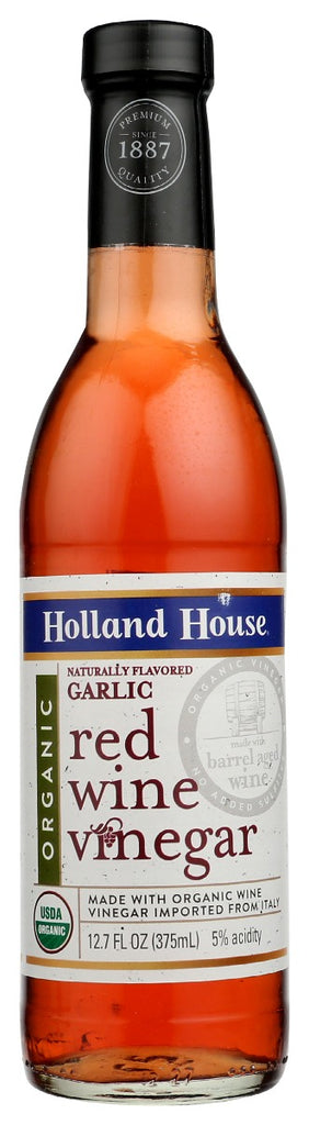 HOLLAND HOUSE: Vinegar Wine Red Garlic, 12.7 oz