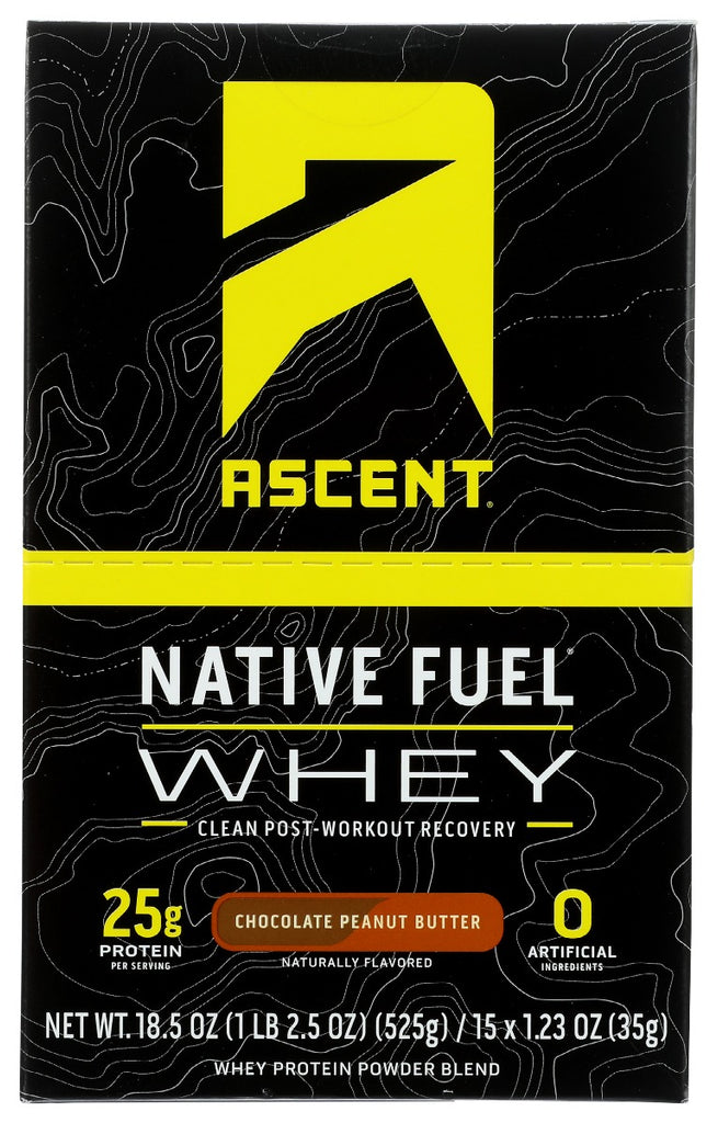 ASCENT: Whey Prtn Chc Pb 15Pk, 6 oz