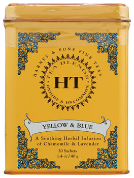 HARNEY & SONS: Tea Ht Yellow Blue 20Ea, 20 ea