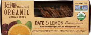 KII NATURALS: Crisps Date & Lemon, 5.3 oz